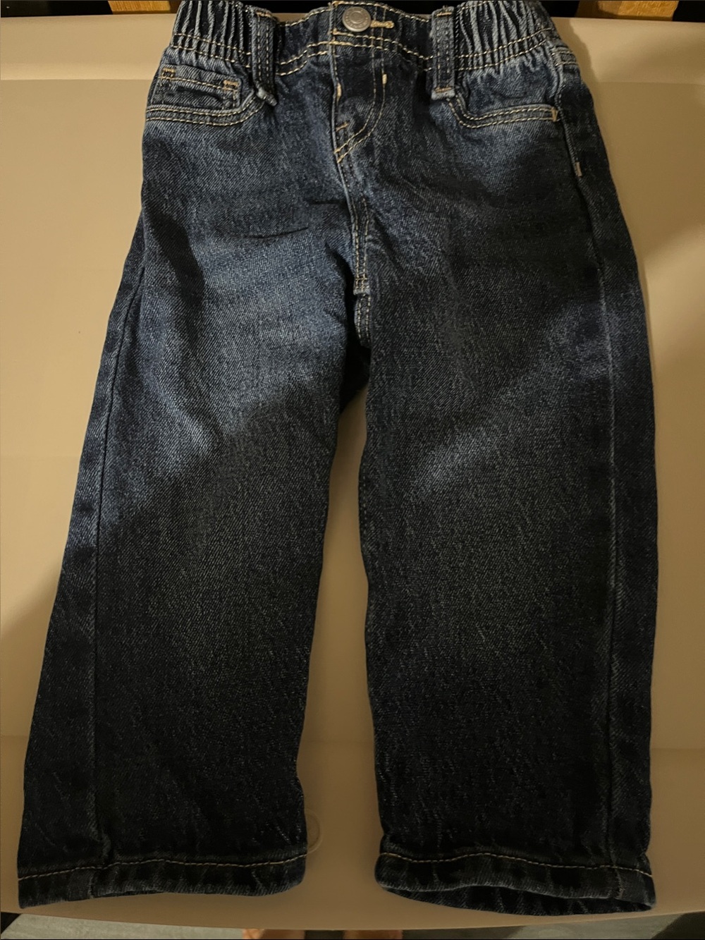 Old Navy Dark Blue Relaxed Jeans with Elastic Waist